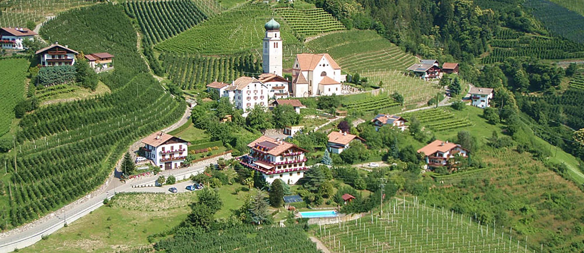 Lage und Position - Pension Weinberg in Riffian